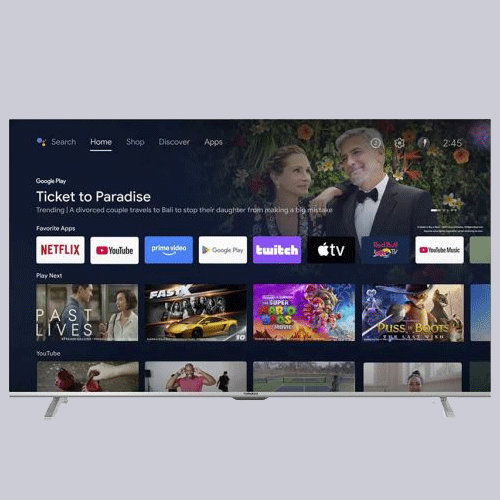 شاشة 50بوصة تورنيدو 4K اندرويد ريسيفر 50UA1400E